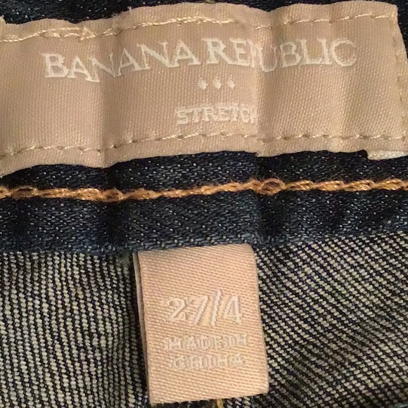 BANANA REPUBLIC BLUE WASH DENIM JEANS SZ 27/4 - Picture 3 of 12